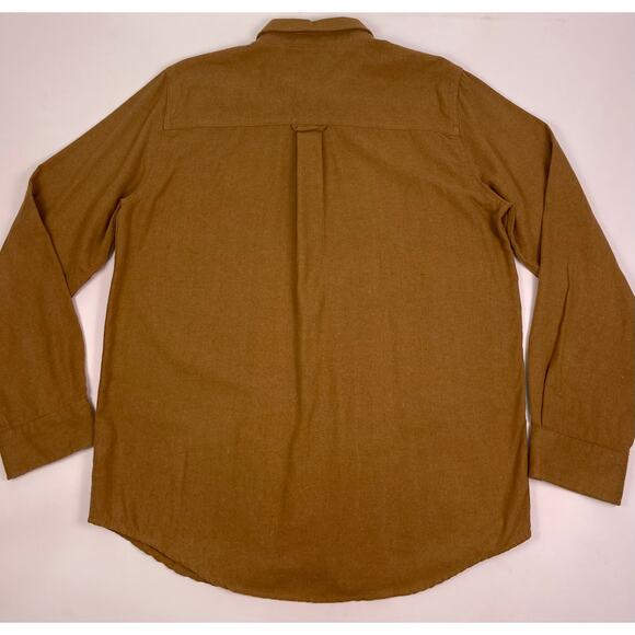 Caterpillar Brown Button Up Long Sleeve Utility Work Shirt Size Large - Picture 7 of 8
